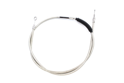 V-Twin 70-1/2 inch Braided Stainless Steel Clutch Cable - 36-0518