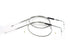 V-Twin Stainless Steel Throttle and Idle Cable Set - 36-0773