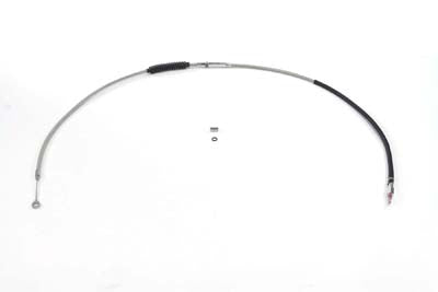 V-Twin 64.75 inch Braided Stainless Steel Clutch Cable - 36-0865