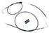 V-Twin Stainless Steel Throttle and Idle Cable Set Black Coat +8 in - 36-0879