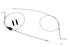 V-Twin Stainless Steel Throttle and Idle Cable Set Clear Coat +8 in - 36-0880