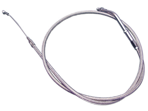 V-Twin Braided Stainless Steel Idle Cable with 35.875 inch Casing - 36-0902