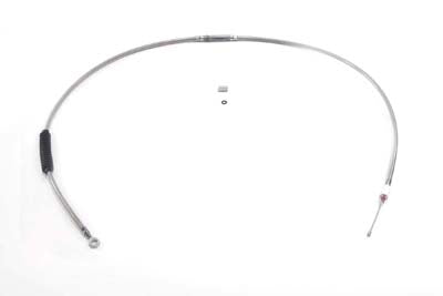V-Twin 65.66 inch Braided Stainless Steel Clutch Cable - 36-1159