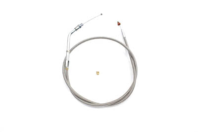 Barnett Braided Stainless Steel Throttle Cable with 38 inch Casing - 36-1504