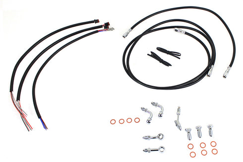 V-Twin 12 inch-14 inch Handlebar Cable and Brake Line Kit - 36-1606