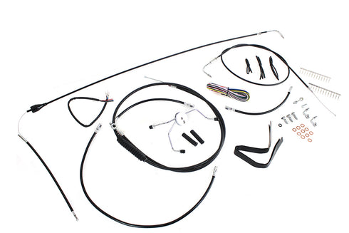 V-Twin 12 inch-14 inch Handlebar Cable and Brake Line Kit - 36-1612
