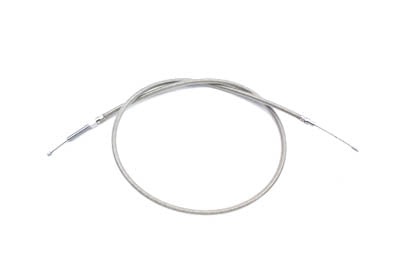 V-Twin 53.31 inch Braided Stainless Steel Clutch Cable - 36-8054
