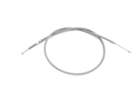 V-Twin 53.31 inch Braided Stainless Steel Clutch Cable - 36-8054