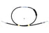 V-Twin 66.69 inch Black Vinyl Clutch Cable - 36-8091