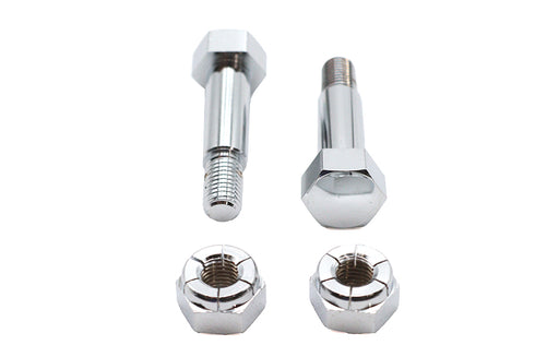 V-Twin Large Driver Footpeg Bolt Set Chrome - 37-0012