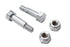 V-Twin Large Driver Footpeg Bolt Set Chrome - 37-0012