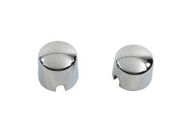 V-Twin Chrome Rear Axle Nut Cover Set - 37-0041