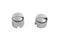 V-Twin Chrome Rear Axle Nut Cover Set - 37-0041