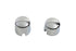 V-Twin Chrome Rear Axle Nut Cover Set - 37-0041