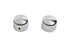 V-Twin Chrome Front Axle Nut Cap Set - 37-0059