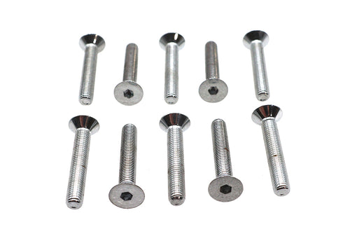 Colony Allen Flat Head Screws Chrome 1/4 inch-28 x 1-1/2 inch - 37-0110