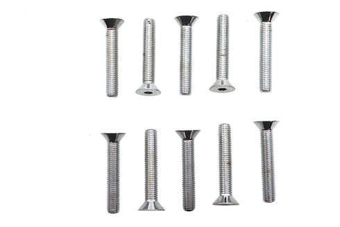 Colony Allen Flat Head Screws Chrome 1/4 inch-28 x 1-1/2 inch - 37-0110