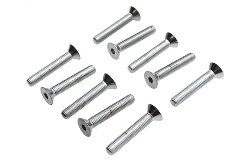 Colony Allen Flat Head Screws Chrome 1/4 inch-28 x 1-1/2 inch - 37-0110