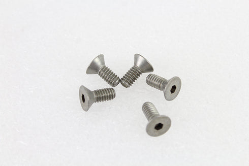 V-Twin 1/4 inch-20 x 5/8 inch Flathead Screw Stainless Steel - 37-0179