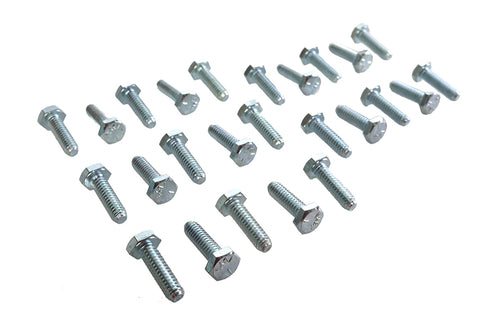 V-Twin Hex Cap Bolts Zinc 1/4 inch X 7/8 inch - 37-0602
