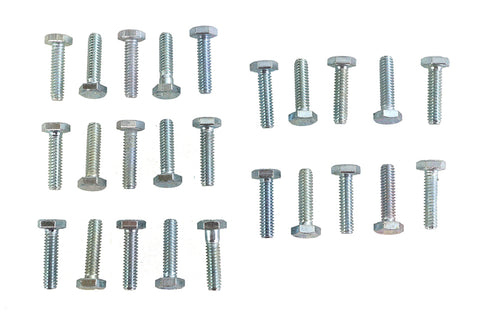 V-Twin Hex Cap Bolts Zinc 1/4 inch-20 x 1 inch - 37-0603