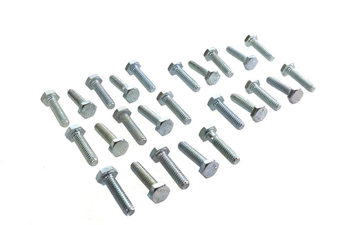 V-Twin Hex Cap Bolts Zinc 1/4 inch-20 x 1 inch - 37-0603