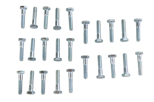 V-Twin Hex Cap Bolts Zinc 1/4 inch X 1-1/4 inch - 37-0604