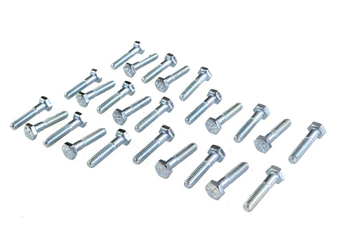 V-Twin Hex Cap Bolts Zinc 1/4 inch X 1-1/4 inch - 37-0604
