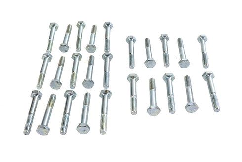 V-Twin Hex Cap Bolts Zinc 1/4 inch X 1-3/4 inch - 37-0606