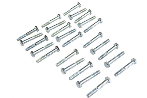 V-Twin Hex Cap Bolts Zinc 1/4 inch X 1-3/4 inch - 37-0606
