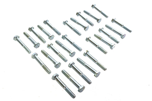 V-Twin Hex Cap Bolts Zinc 1/4 inch X 1-3/4 inch - 37-0606