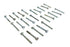 V-Twin Hex Cap Bolts Zinc 1/4 inch X 2 inch - 37-0607