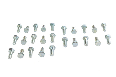 V-Twin Hex Cap Bolts Zinc 5/16 inch-18 x 3/4 inch - 37-0610