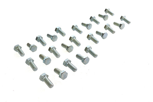 V-Twin Hex Cap Bolts Zinc 5/16 inch-18 x 3/4 inch - 37-0610
