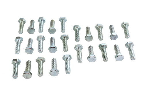 V-Twin Hex Cap Bolts Zinc 5/16 inch X 1 inch - 37-0612