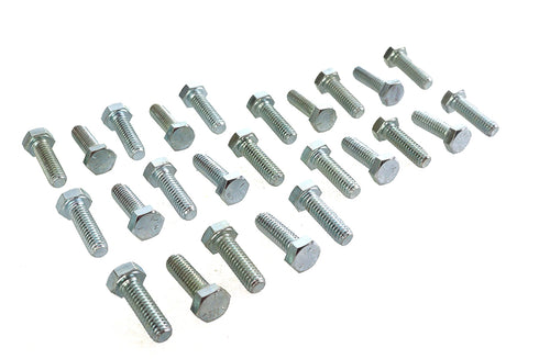 V-Twin Hex Cap Bolts Zinc 5/16 inch X 1 inch - 37-0612