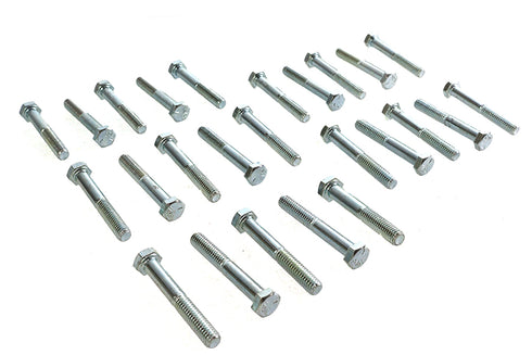 V-Twin Hex Cap Bolts Zinc 5/16 inch X 2-1/4 inch - 37-0617