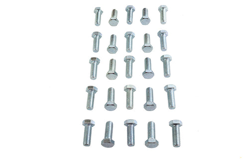 V-Twin Hex Cap Bolts Zinc 3/8 inch x 1 inch - 37-0619