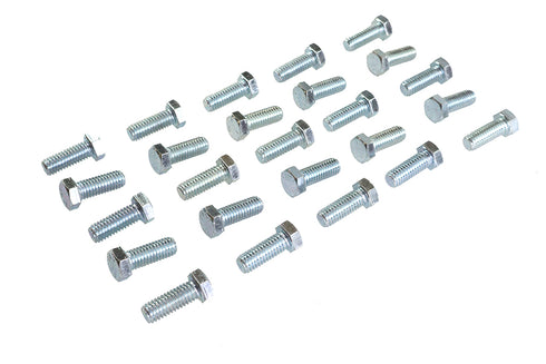 V-Twin Hex Cap Bolts Zinc 3/8 inch x 1 inch - 37-0619