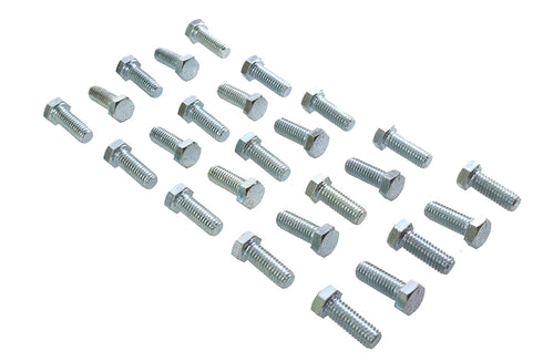 V-Twin Hex Cap Bolts Zinc 3/8 inch x 1 inch - 37-0619