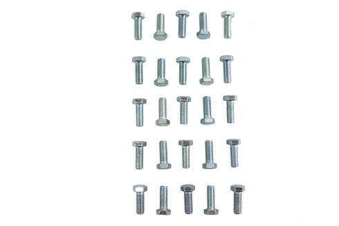 V-Twin Hex Cap Bolts Zinc 3/8 inch x 1 inch - 37-0619