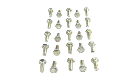 V-Twin Hex Cap Bolts Zinc 1/4 inch x 5/8 inch - 37-0628
