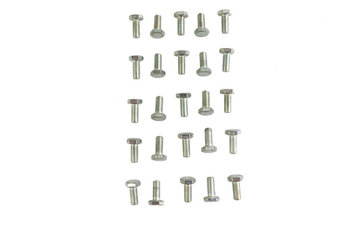 V-Twin Hex Cap Bolts Zinc 1/4 inch x 5/8 inch - 37-0628