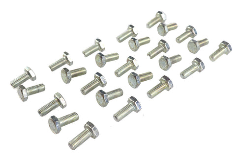 V-Twin Hex Cap Bolts Zinc 1/4 inch x 5/8 inch - 37-0628