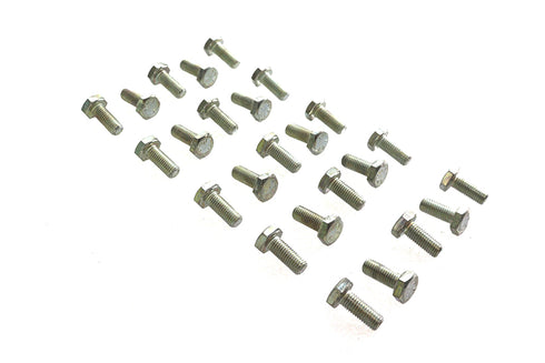 V-Twin Hex Cap Bolts Zinc 1/4 inch x 5/8 inch - 37-0628