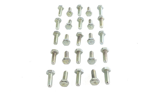 V-Twin Hex Cap Bolts Zinc 1/4 inch x 3/4 inch - 37-0629