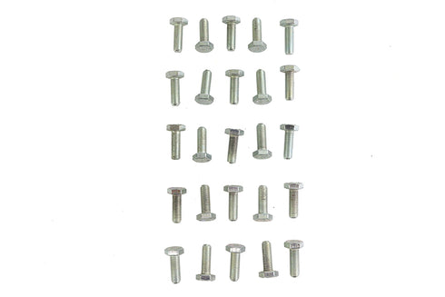 V-Twin Hex Cap Bolts Zinc 1/4 inch x 3/4 inch - 37-0629