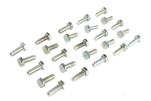 V-Twin Hex Cap Bolts Zinc 1/4 inch x 3/4 inch - 37-0629