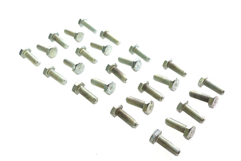 V-Twin Hex Cap Bolts Zinc 1/4 inch x 3/4 inch - 37-0629