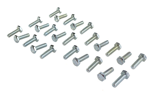 V-Twin Hex Cap Bolts Zinc 1/4 inch x 7/8 inch - 37-0630